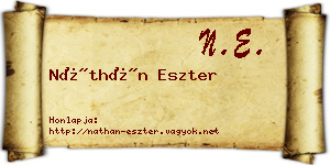 Náthán Eszter névjegykártya